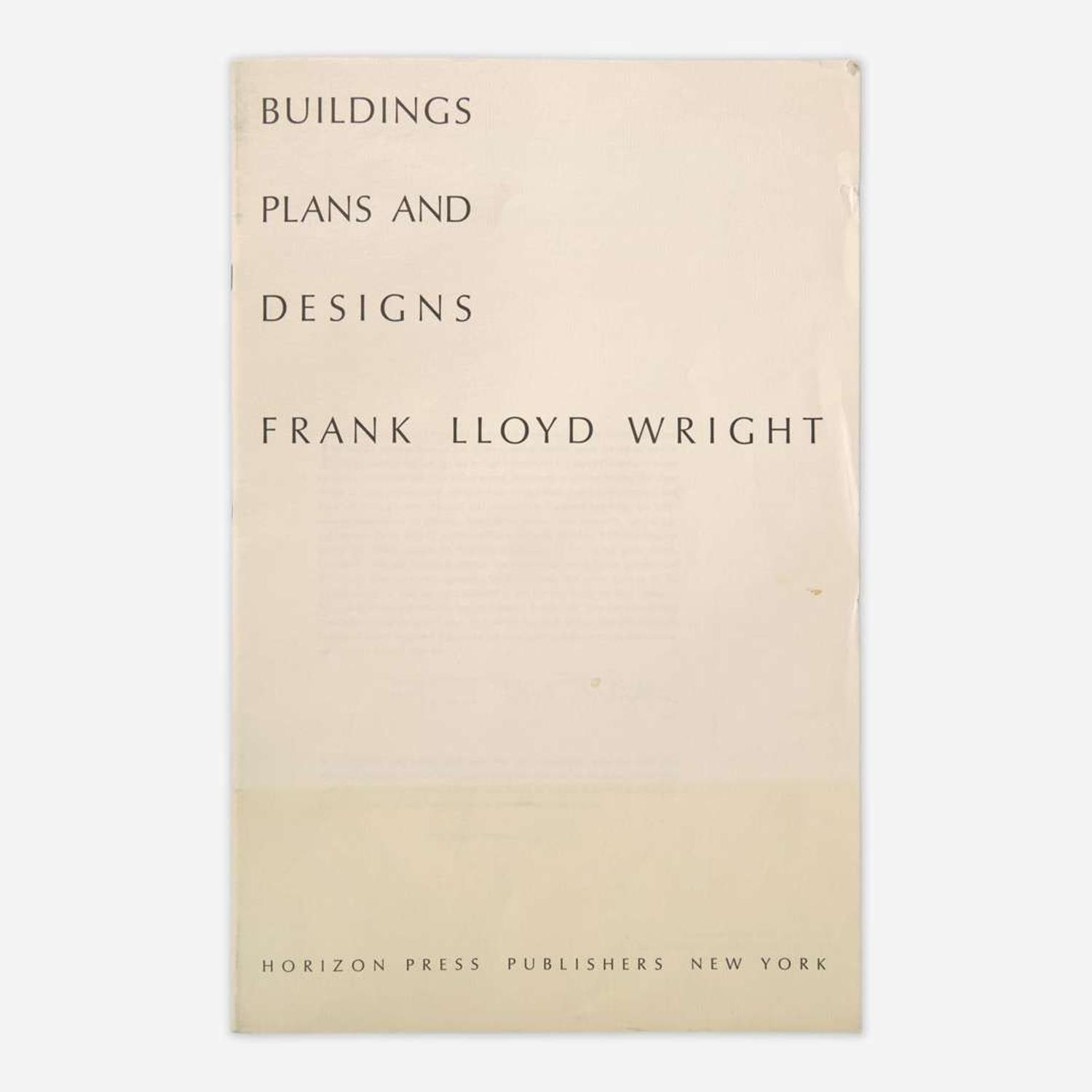 [Architecture] Wright, Frank Lloyd Buildings Plans and Designs