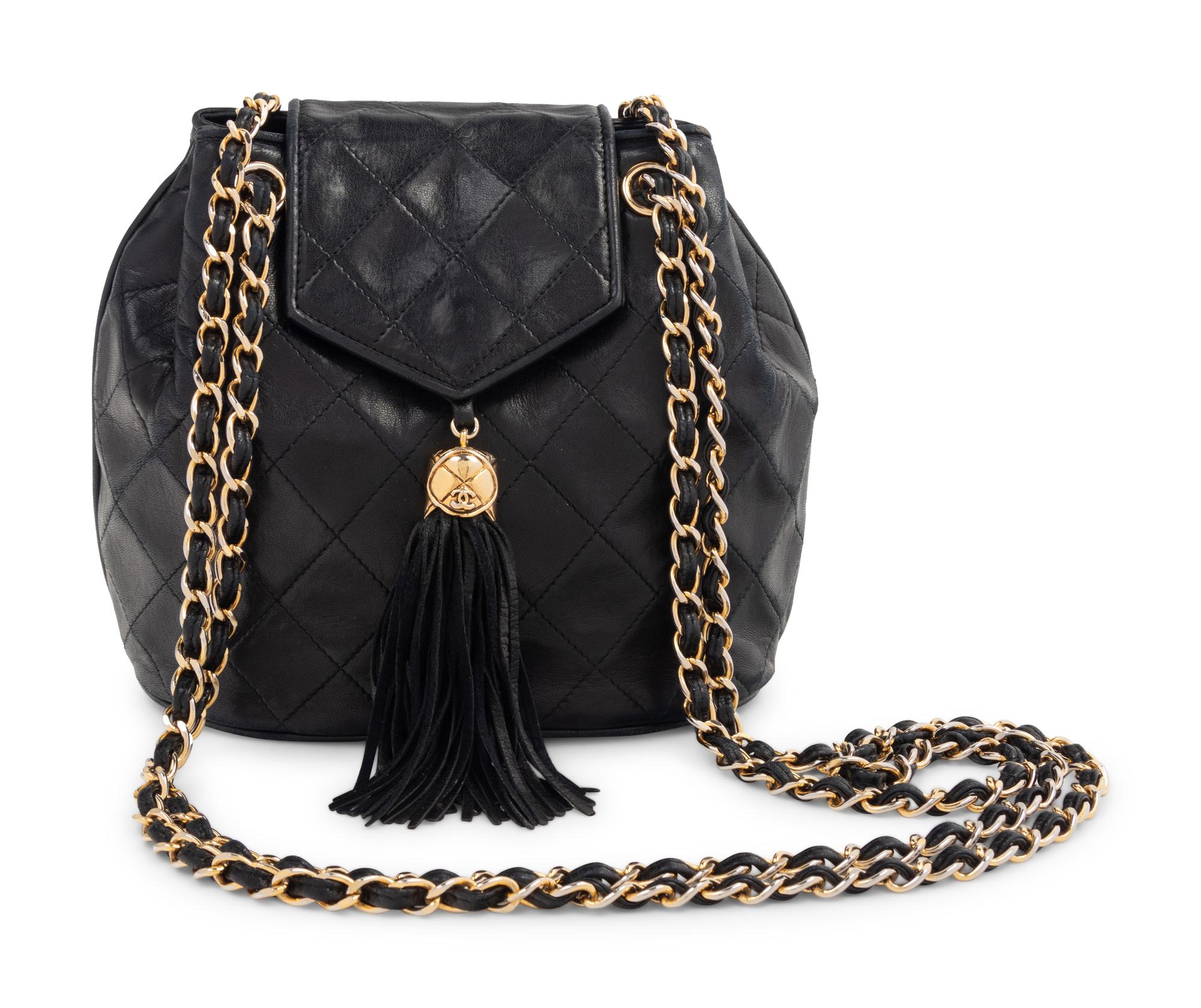 Chanel Quilted Leather Tassel Bag, 1989-91