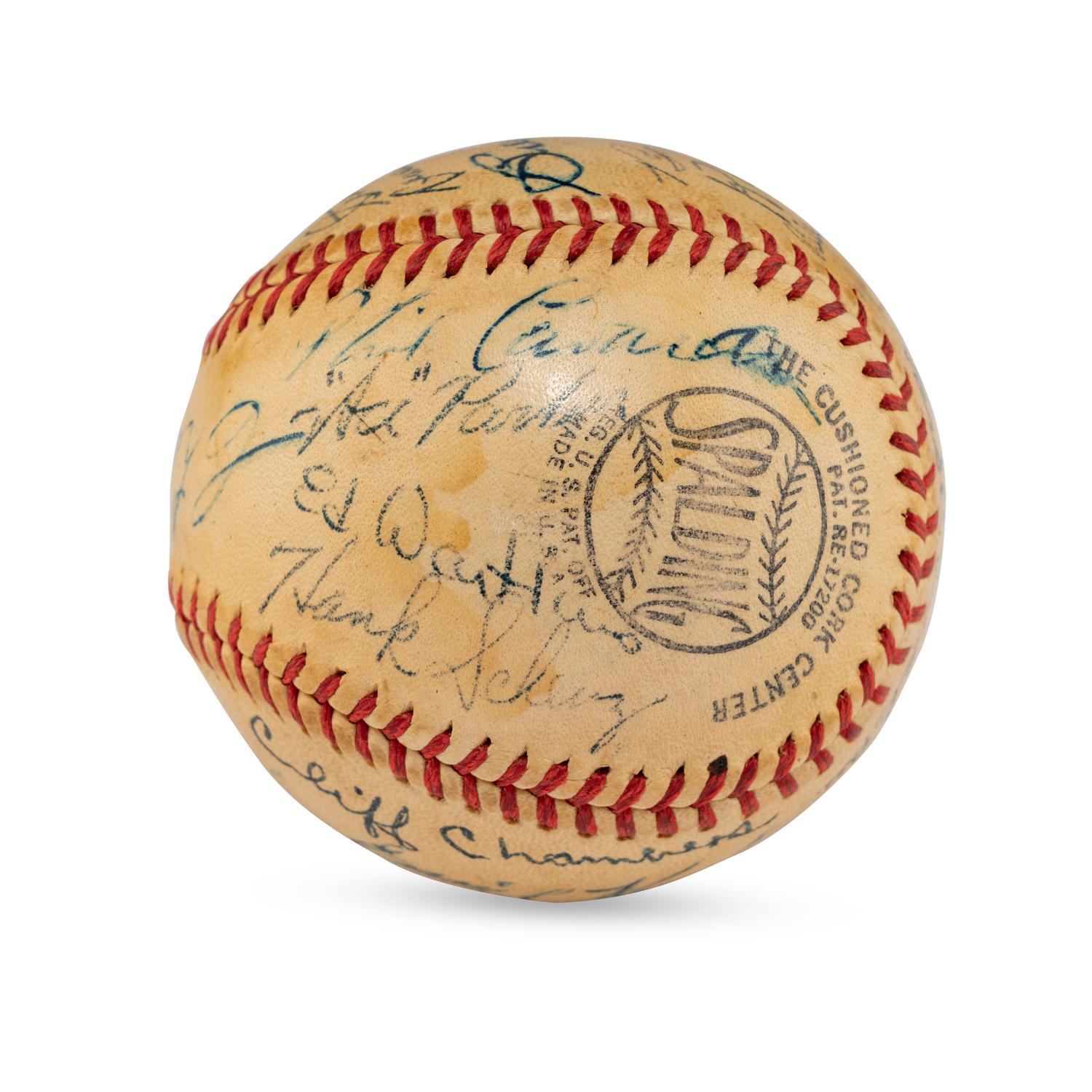 A 1947 Chicago Cubs Team Signed Autograph Baseball