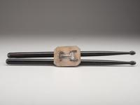 [CIVIL WAR]. A pair of rosewood drumsticks and carriage.