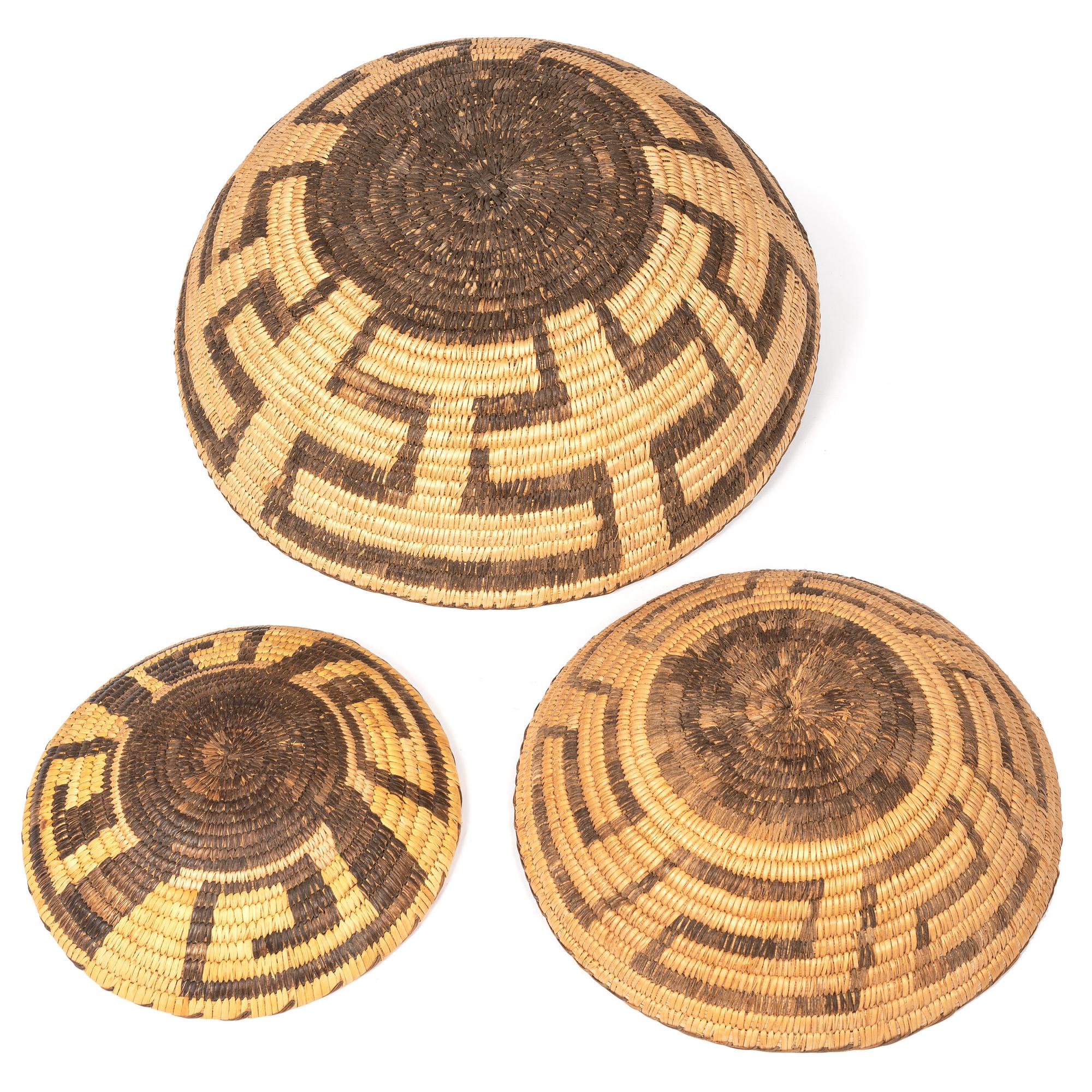 A Group of Tohono O'odham Baskets