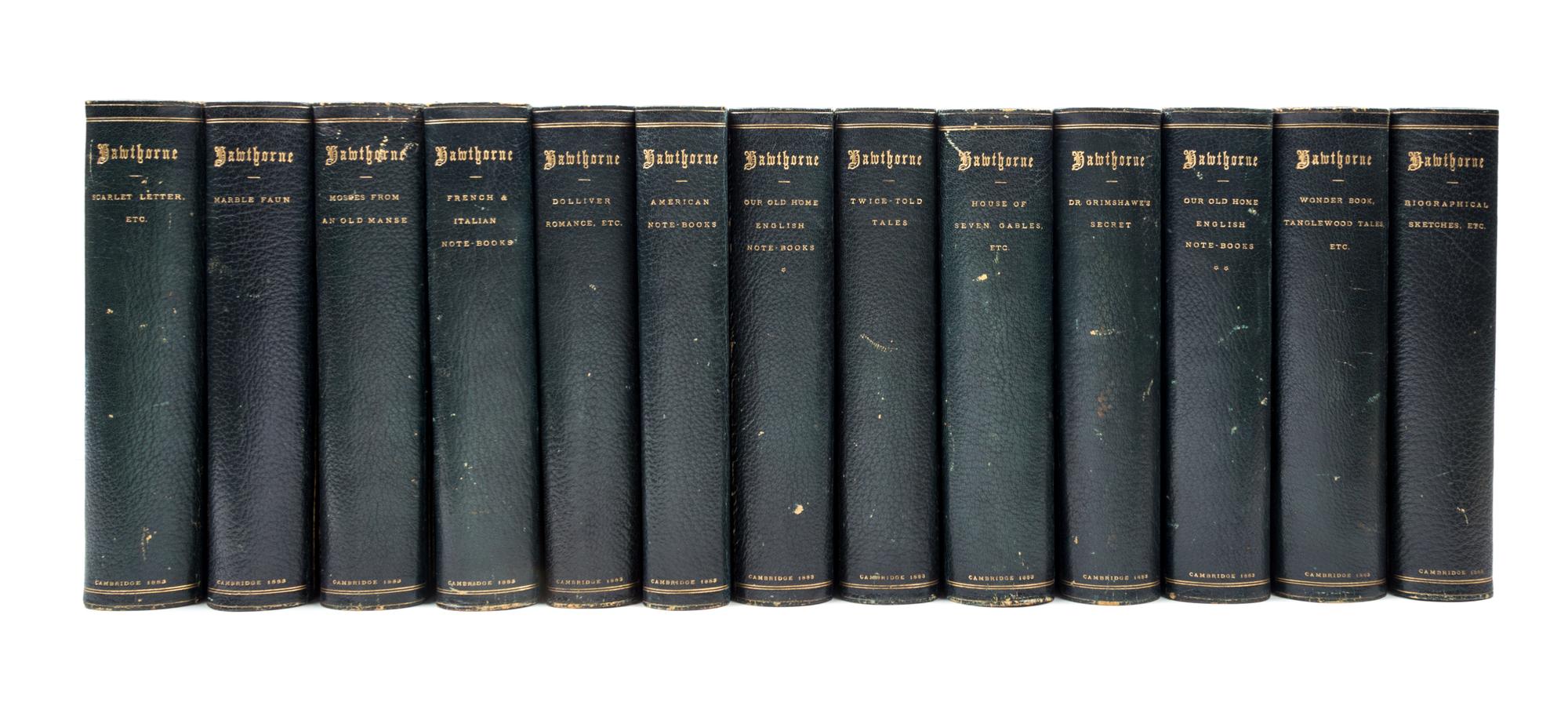 HAWTHORNE, NATHANIEL. The Complete Works. Cambridge, 1883. 13 vols. Riverside edition.