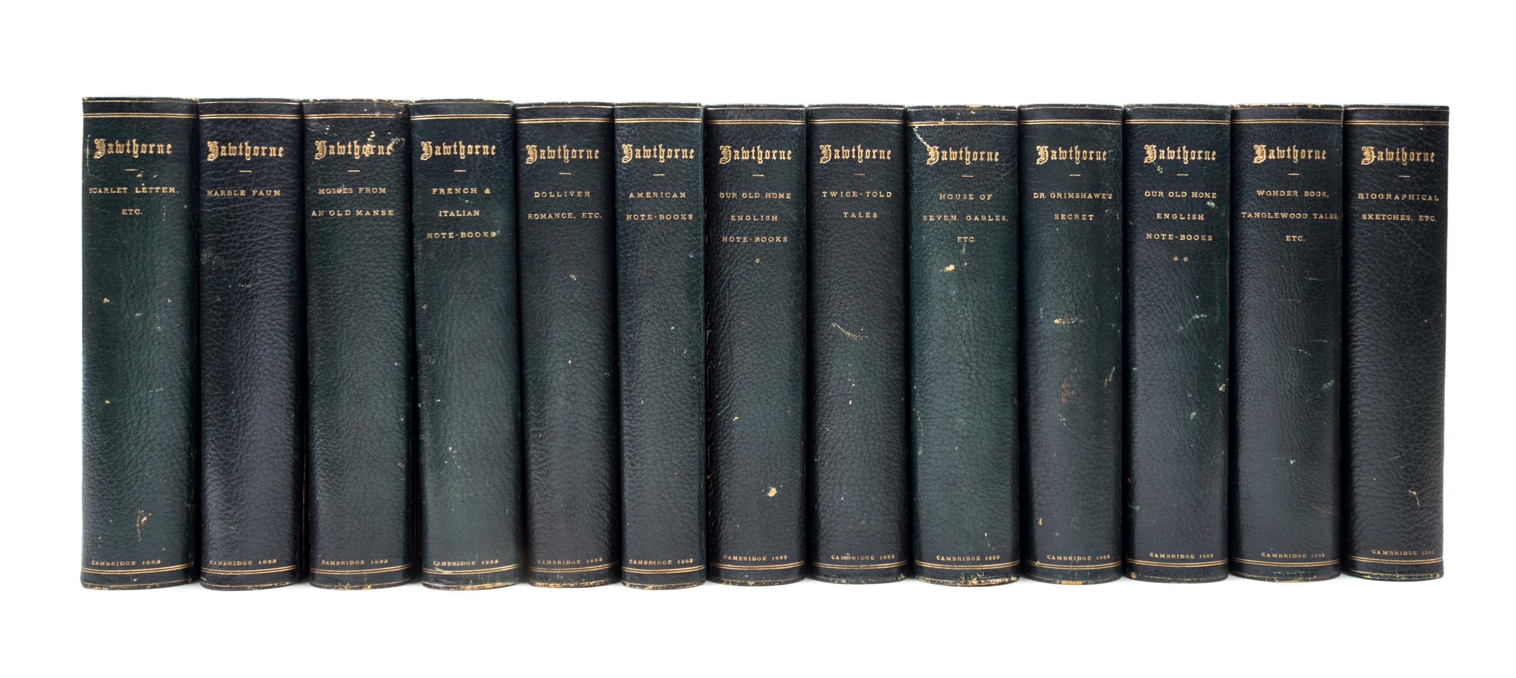 HAWTHORNE, NATHANIEL. The Complete Works. Cambridge, 1883. 13 vols. Riverside edition.