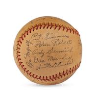A 1955 Philadelphia Phillies Team Signed Autograph Baseball