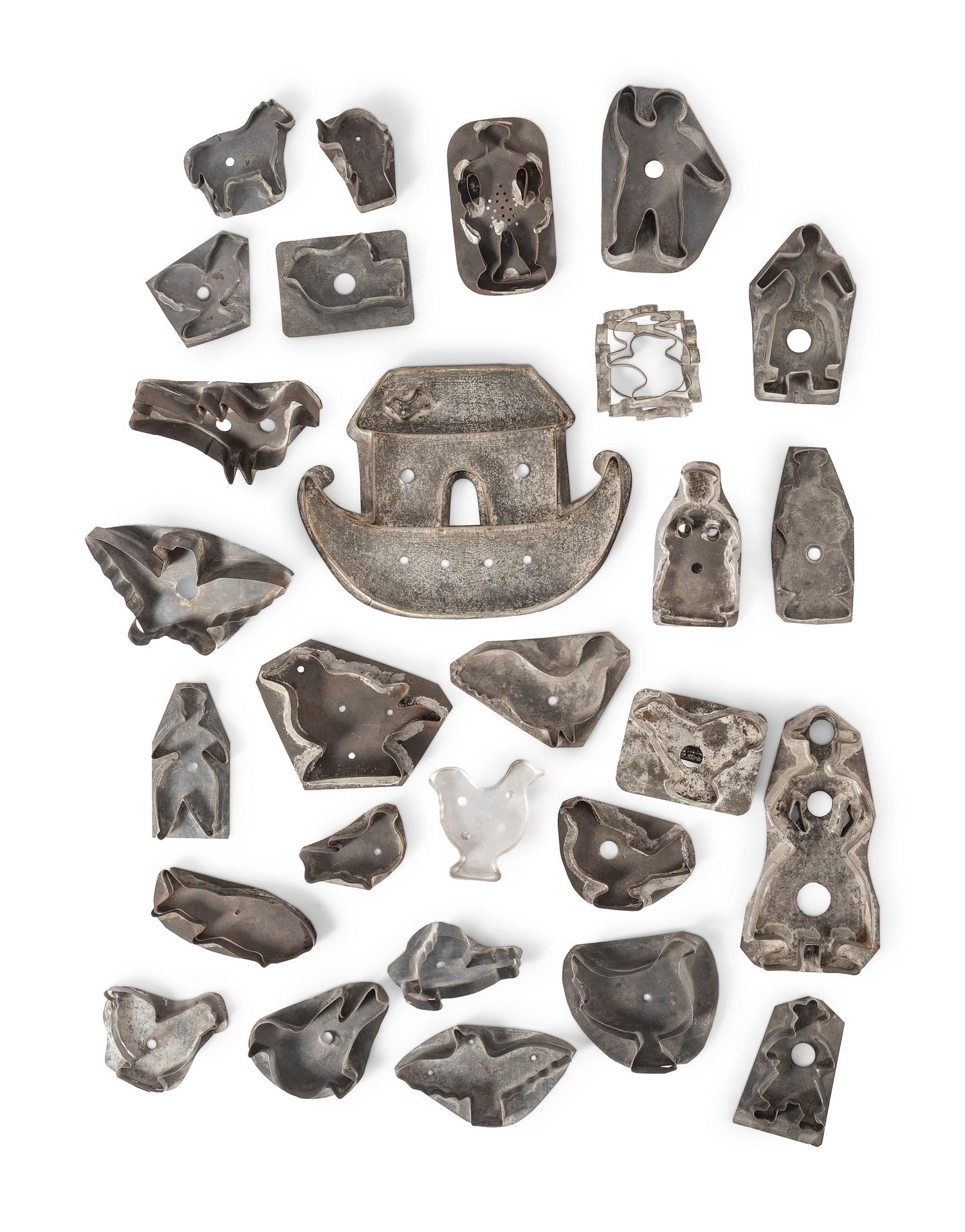A Group of Figural Tin Cookie Cutters