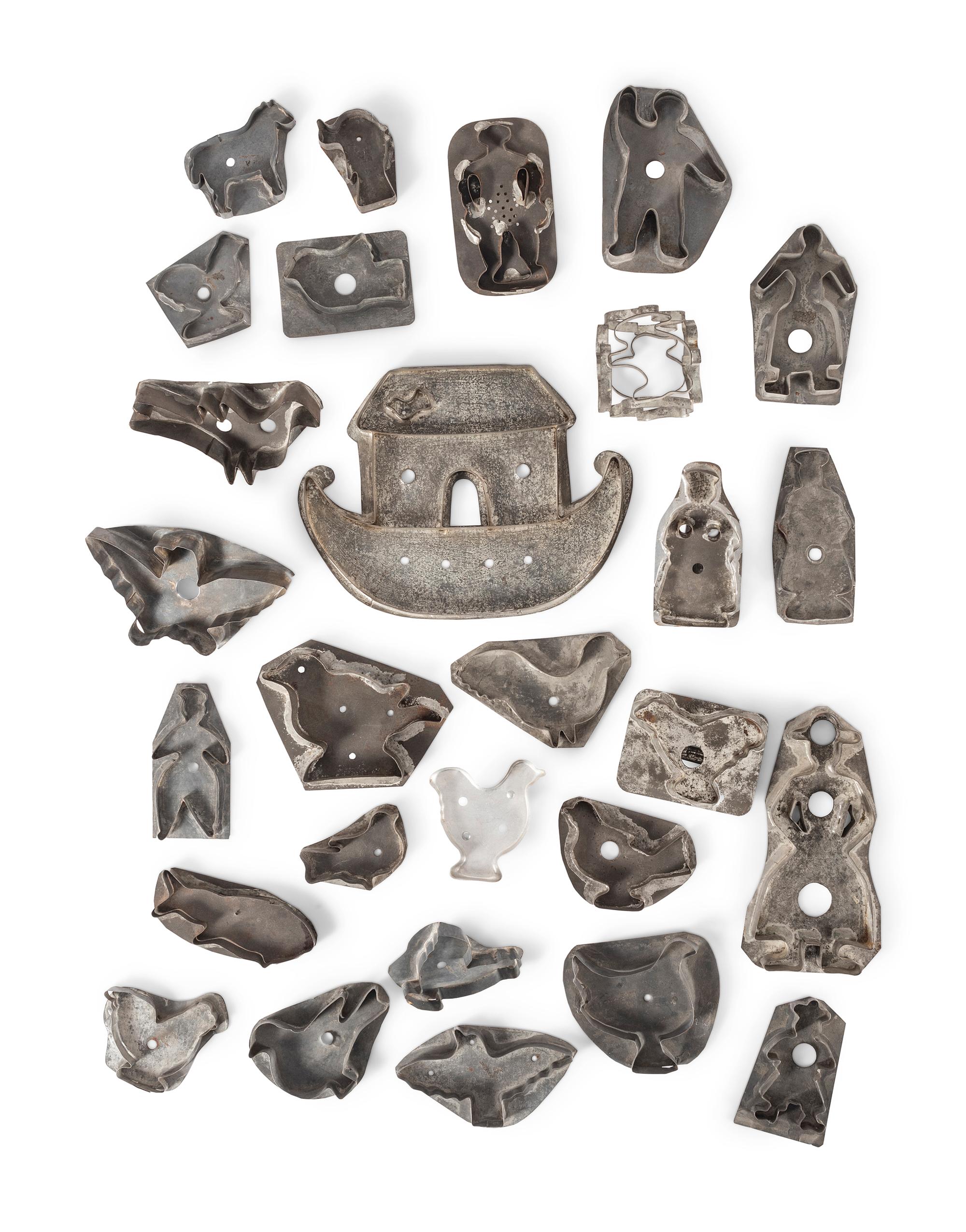 A Group of Figural Tin Cookie Cutters