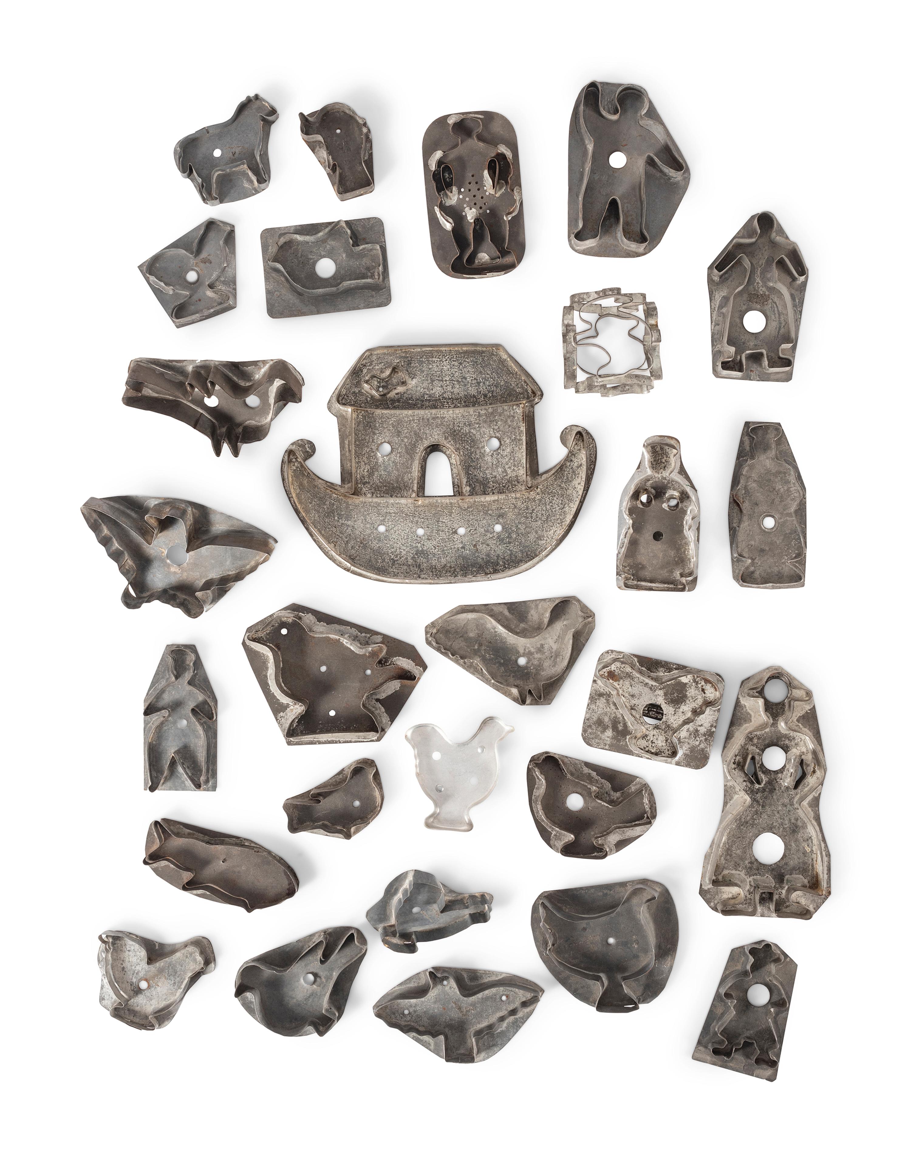 A Group of Figural Tin Cookie Cutters