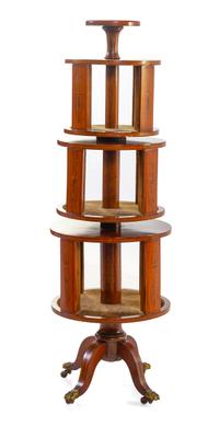An Edwardian Painted Satinwood Book Stand