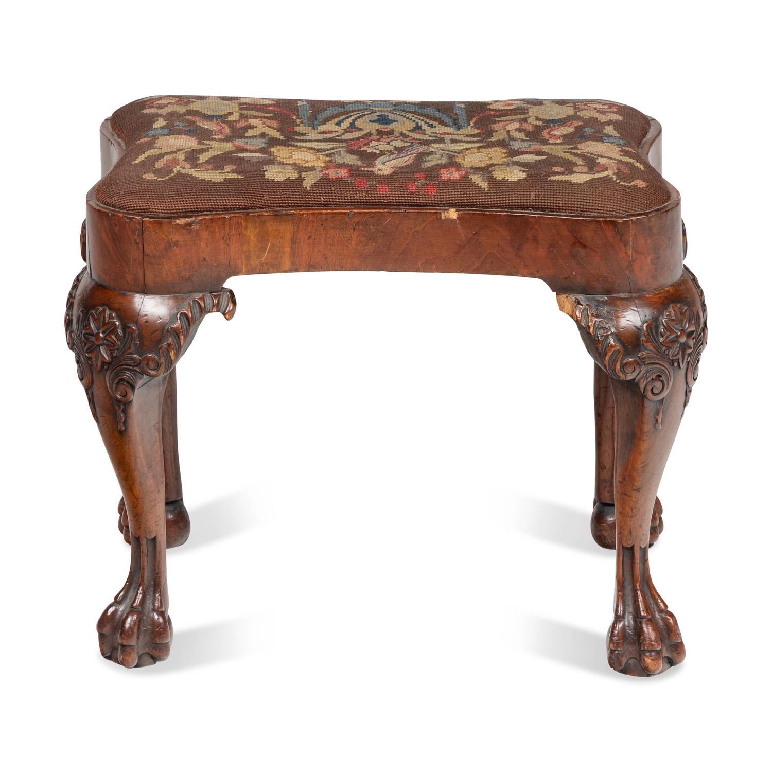 A George I Walnut Stool