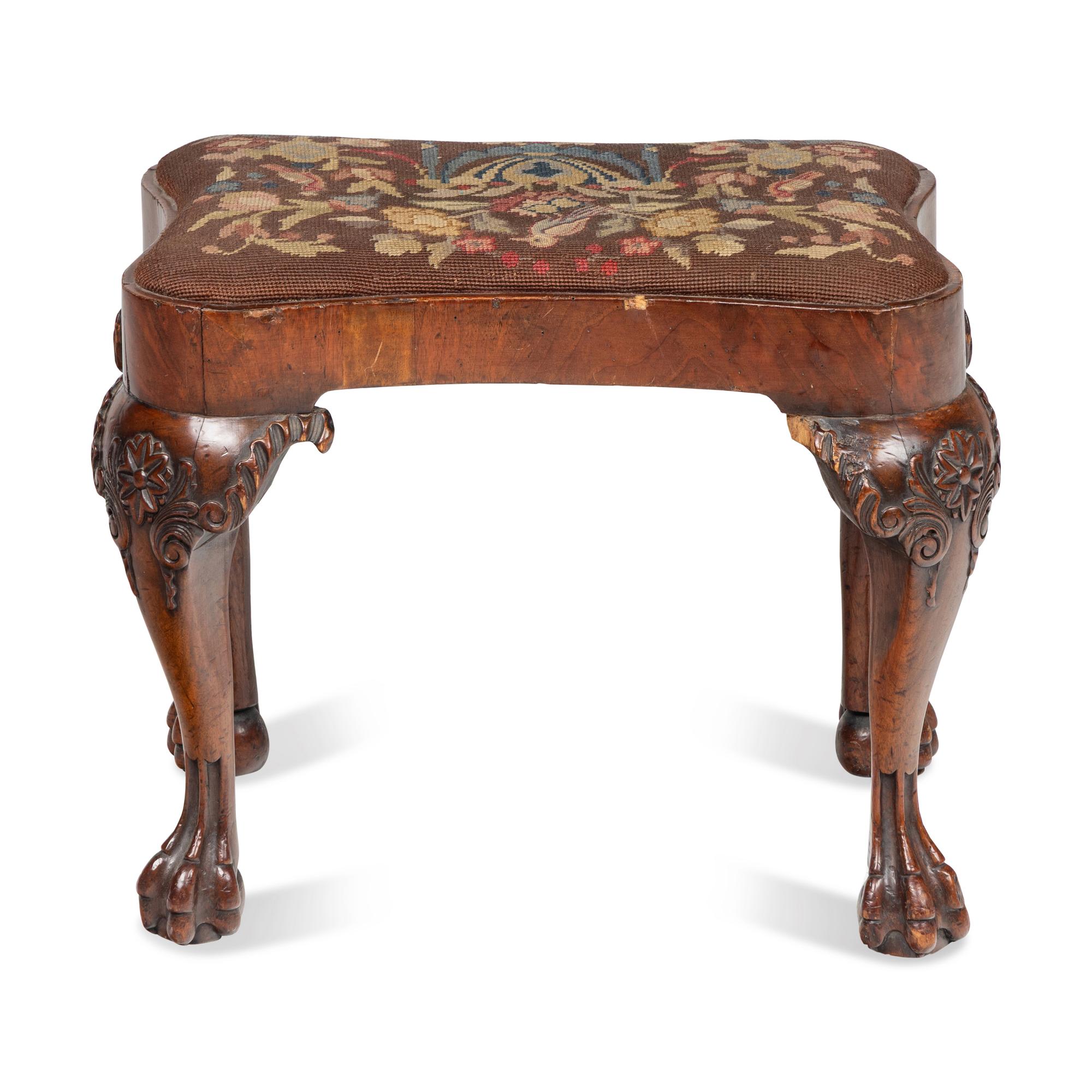 A George I Walnut Stool