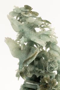 A Chinese Carved Hardstone Bird Group