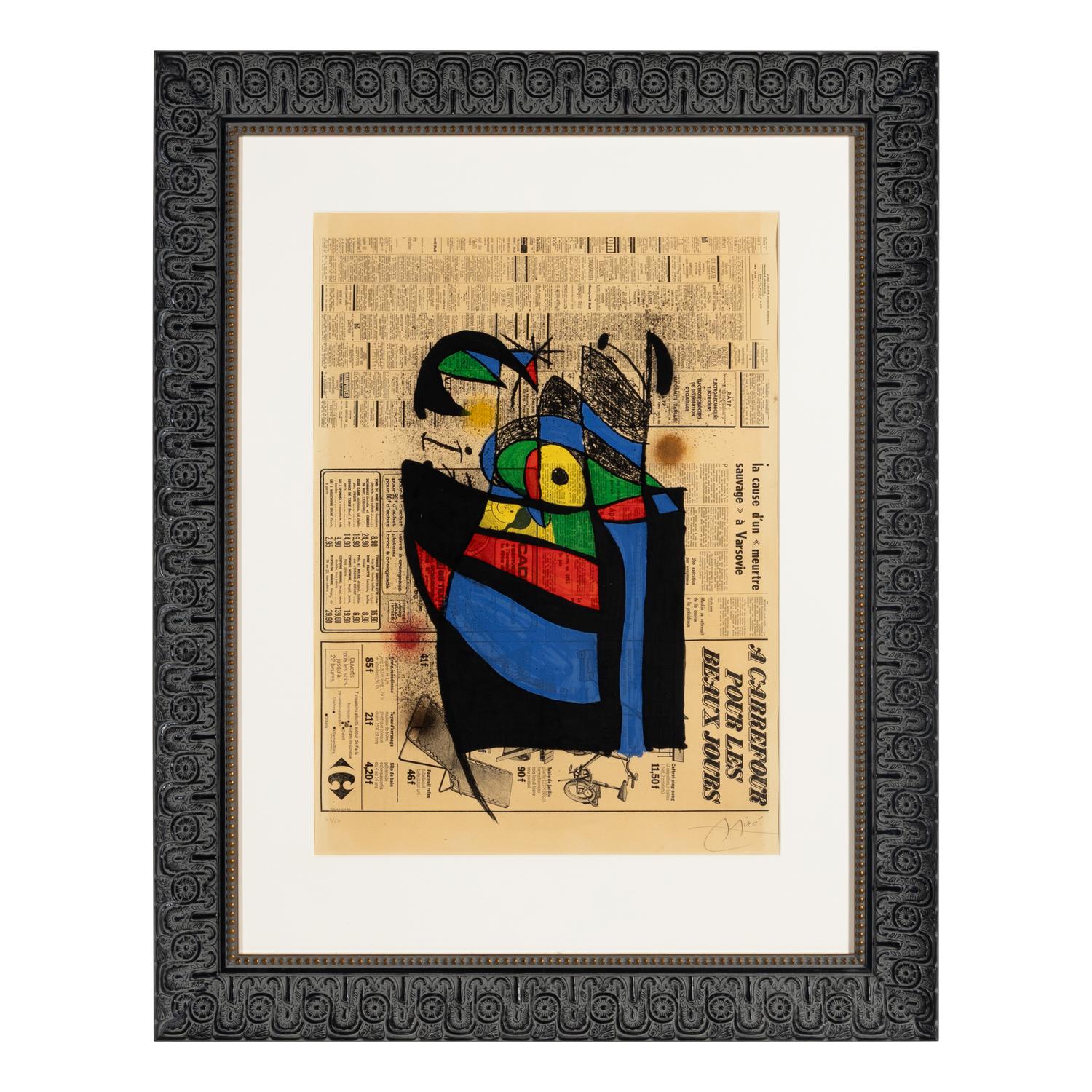 Joan Miró (Spanish, 1893–1983) — Le journal, 1972