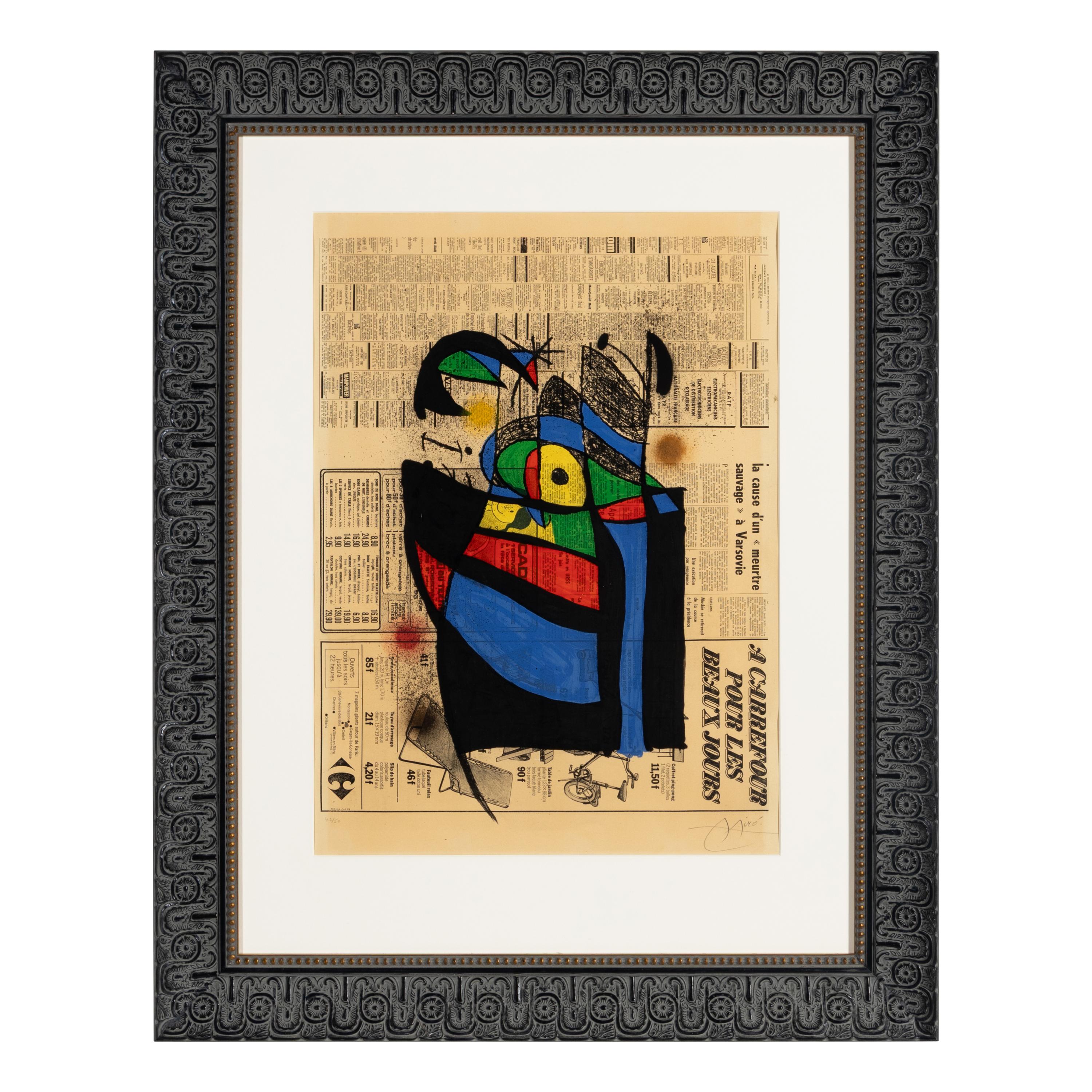 Joan Miró (Spanish, 1893–1983) — Le journal, 1972