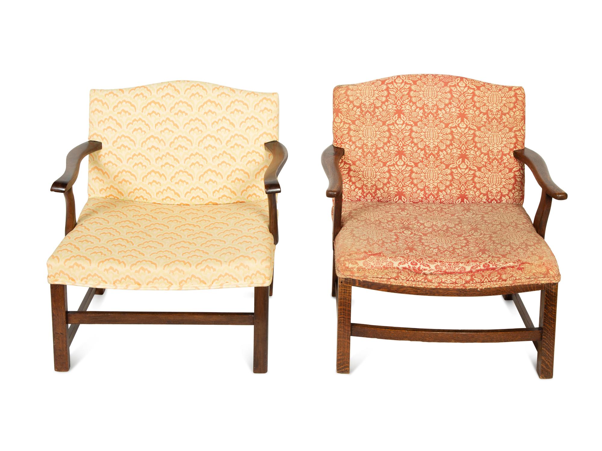Two George III Style Mahogany Child's Chairs