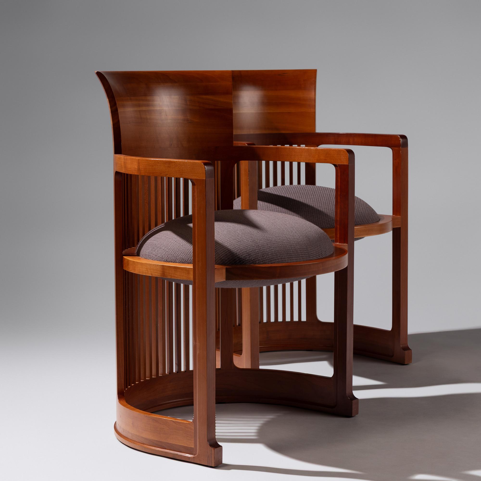 Pair of 606 Barrel chairs for Cassina, Italy, designed 1937 | 1986