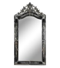 An Oversized Venetian Etched Glass Mirror
