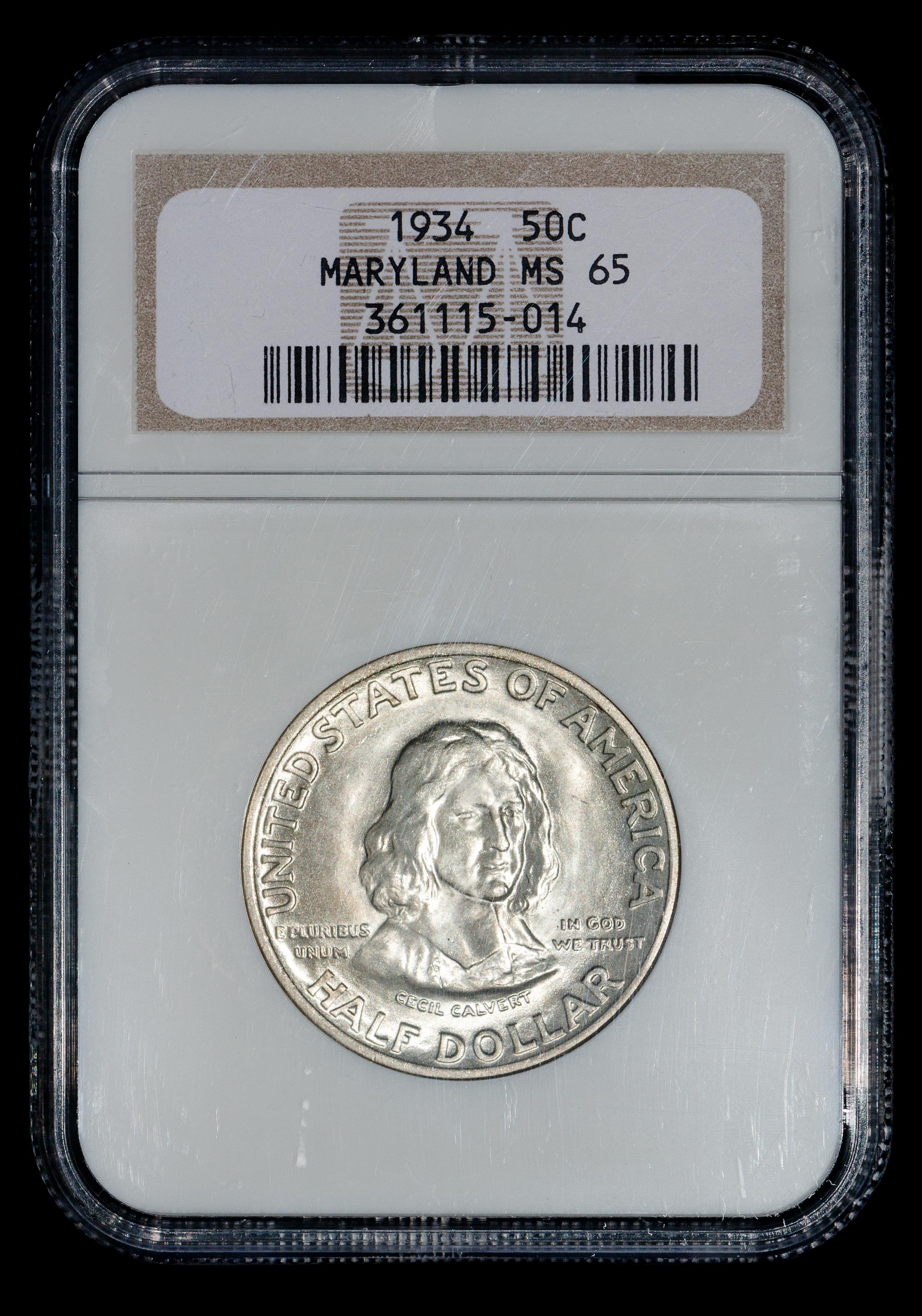 A United States 1934 Maryland Commemorative 50c Coin