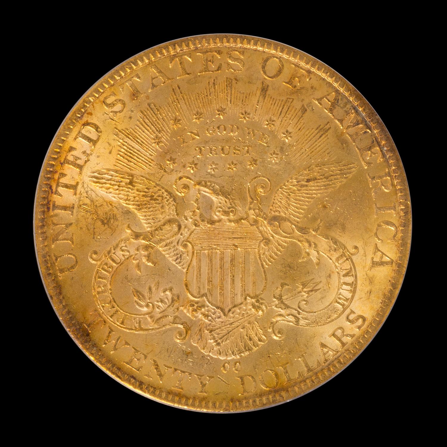 A United States 1884-CC Liberty Head $20 Gold Coin