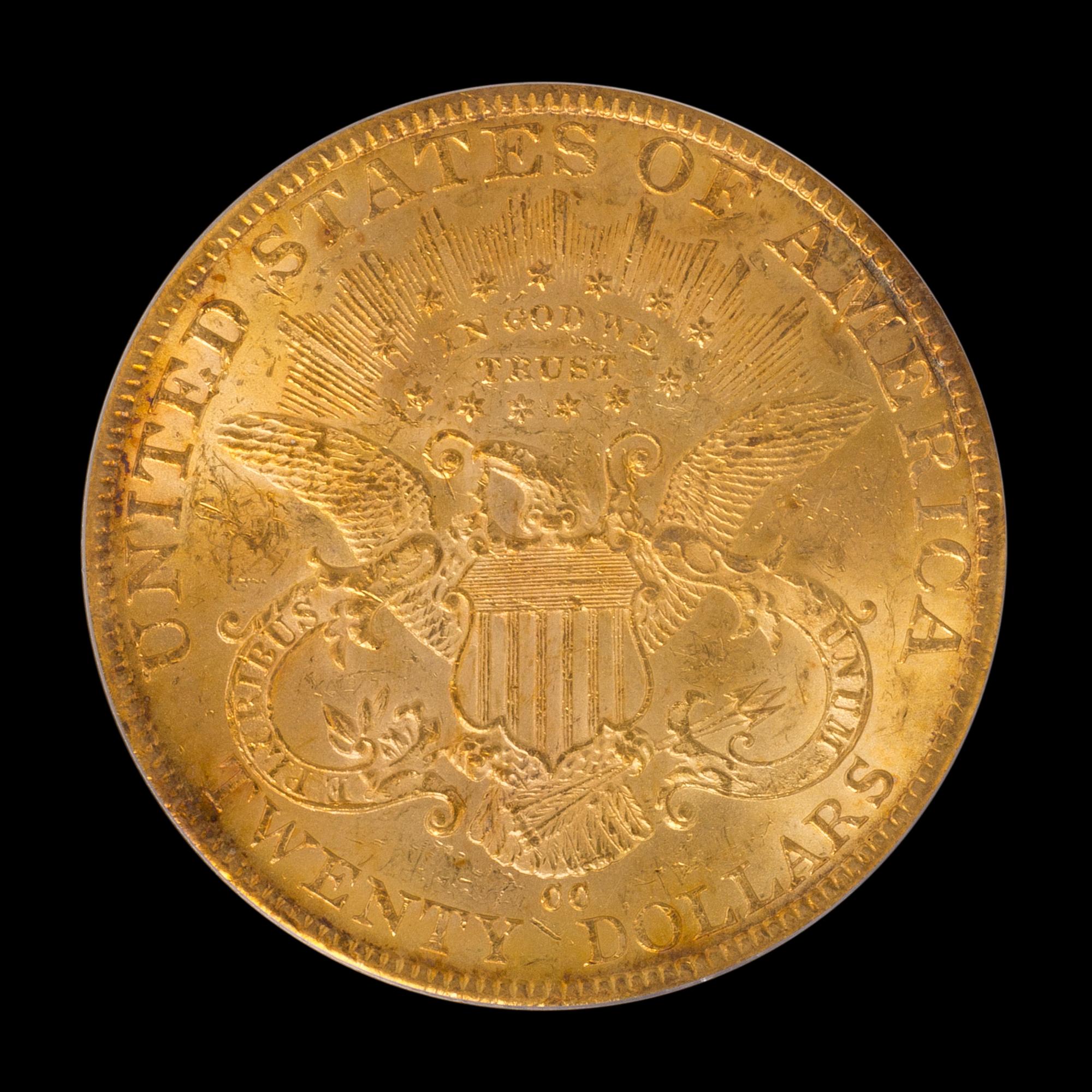 A United States 1884-CC Liberty Head $20 Gold Coin
