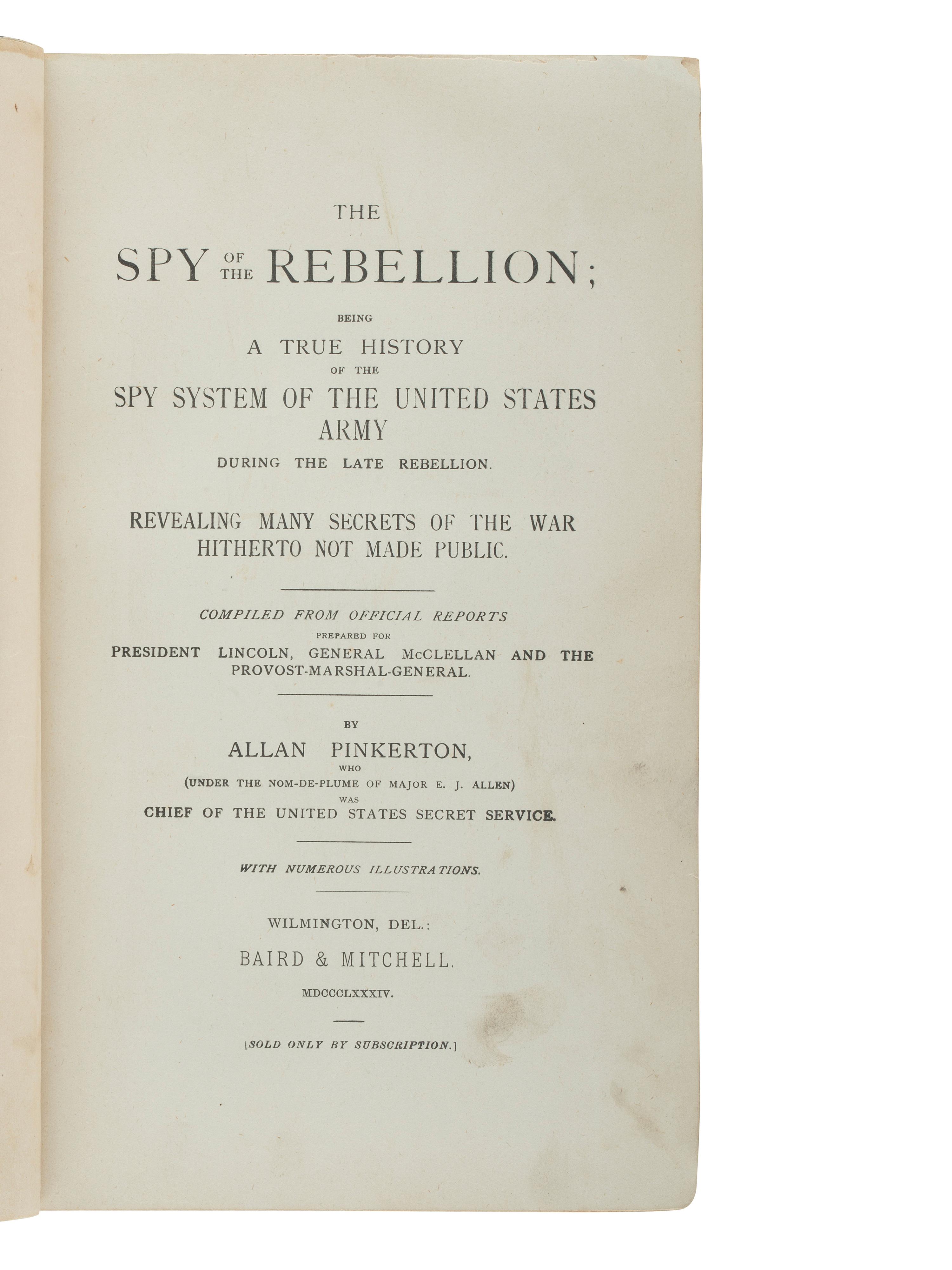 [CIVIL WAR]. A large group of Civil War related books incl. Grant's Personal Memoirs .
