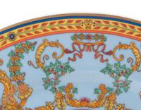 Eight Versace Porcelain Christmas Chargers
