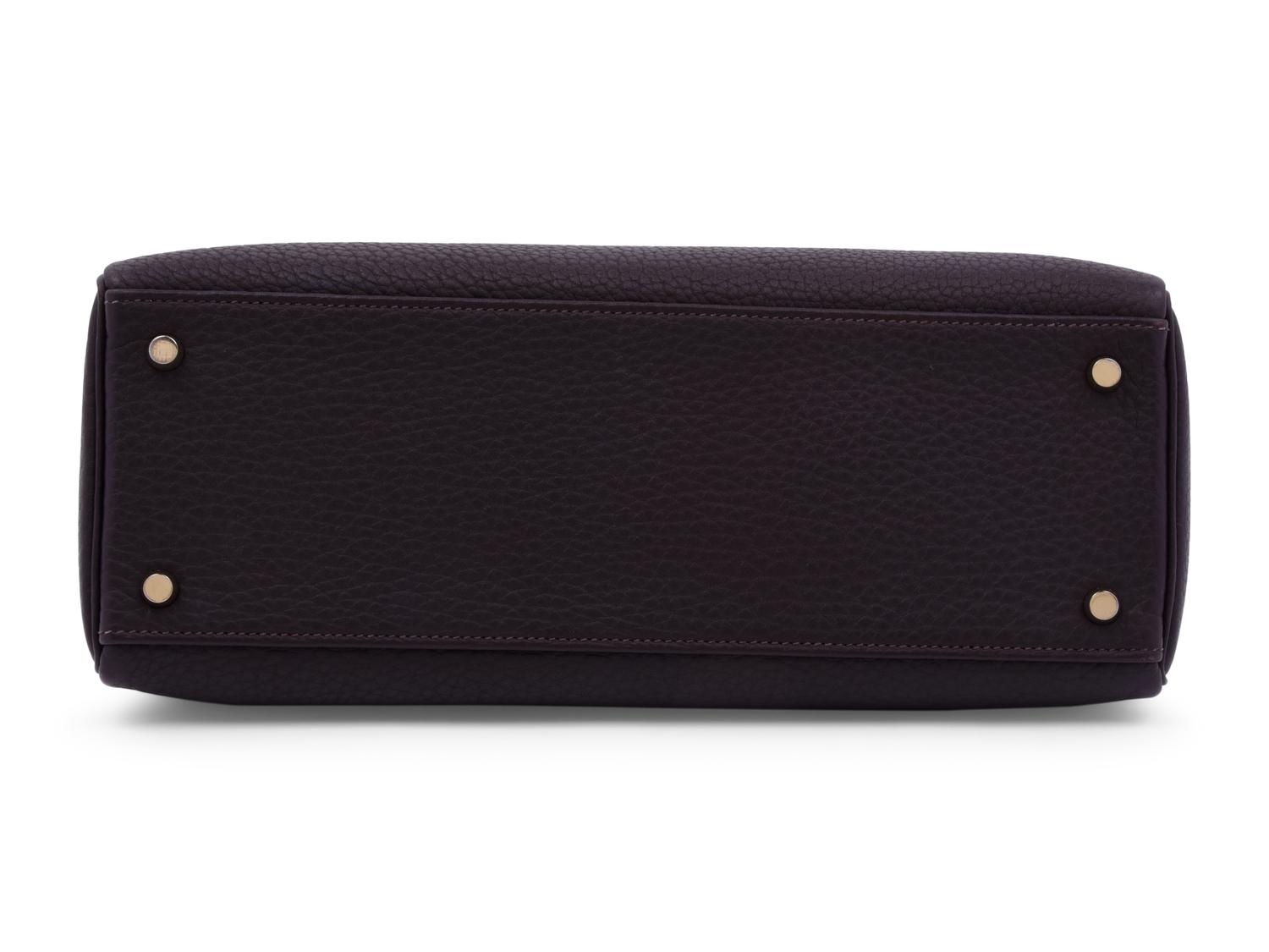 Hermès Kelly 32cm Dark Brown Togo Leather Handbag, 2007
