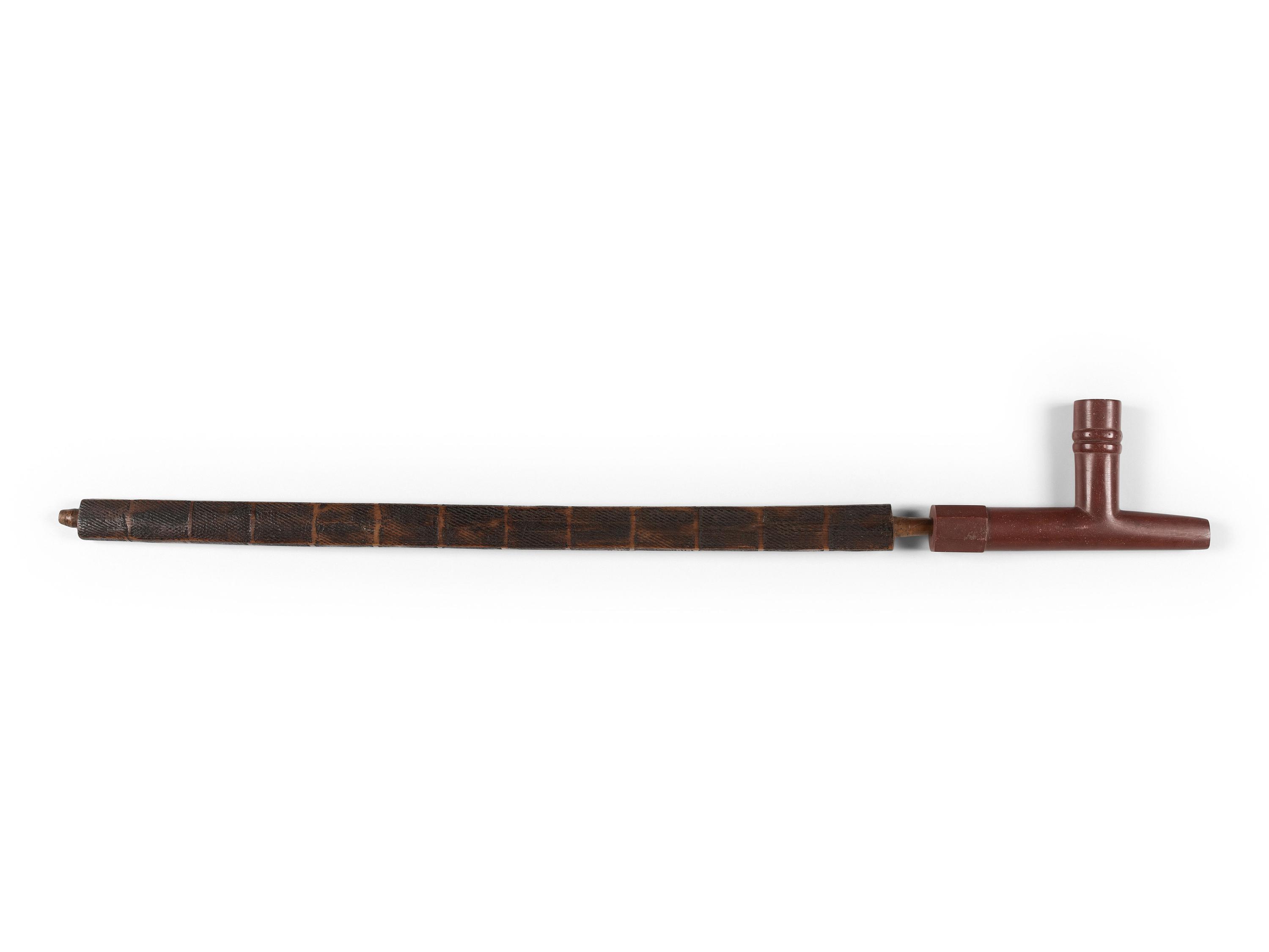 Plains Pipe Stem and Catlinite Bowl
