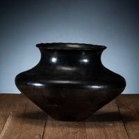 Ohkay Owingeh Blackware Pottery Olla