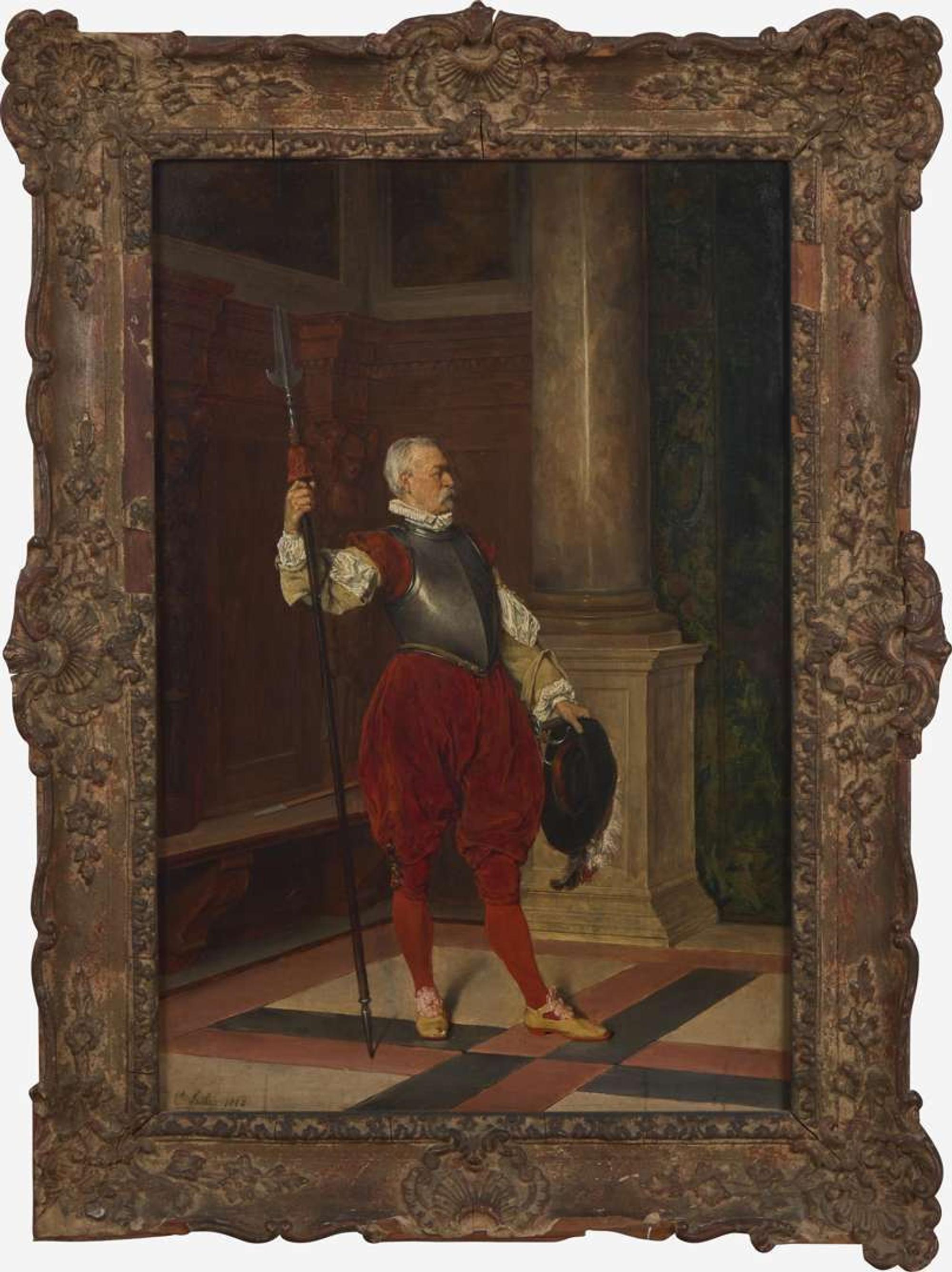 Carl Seiler (German, 1846-1921) - Cavalier with Staff