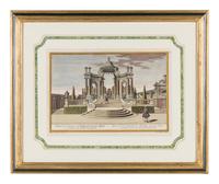 Four German Prints Depicting Gardens — 18TH/19TH CENTURY
