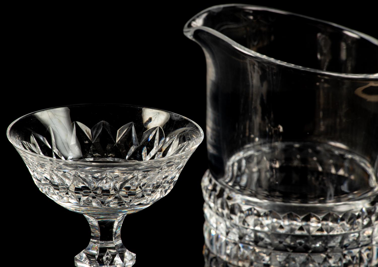 A Val Saint Lambert Cut Glass Stemware Service