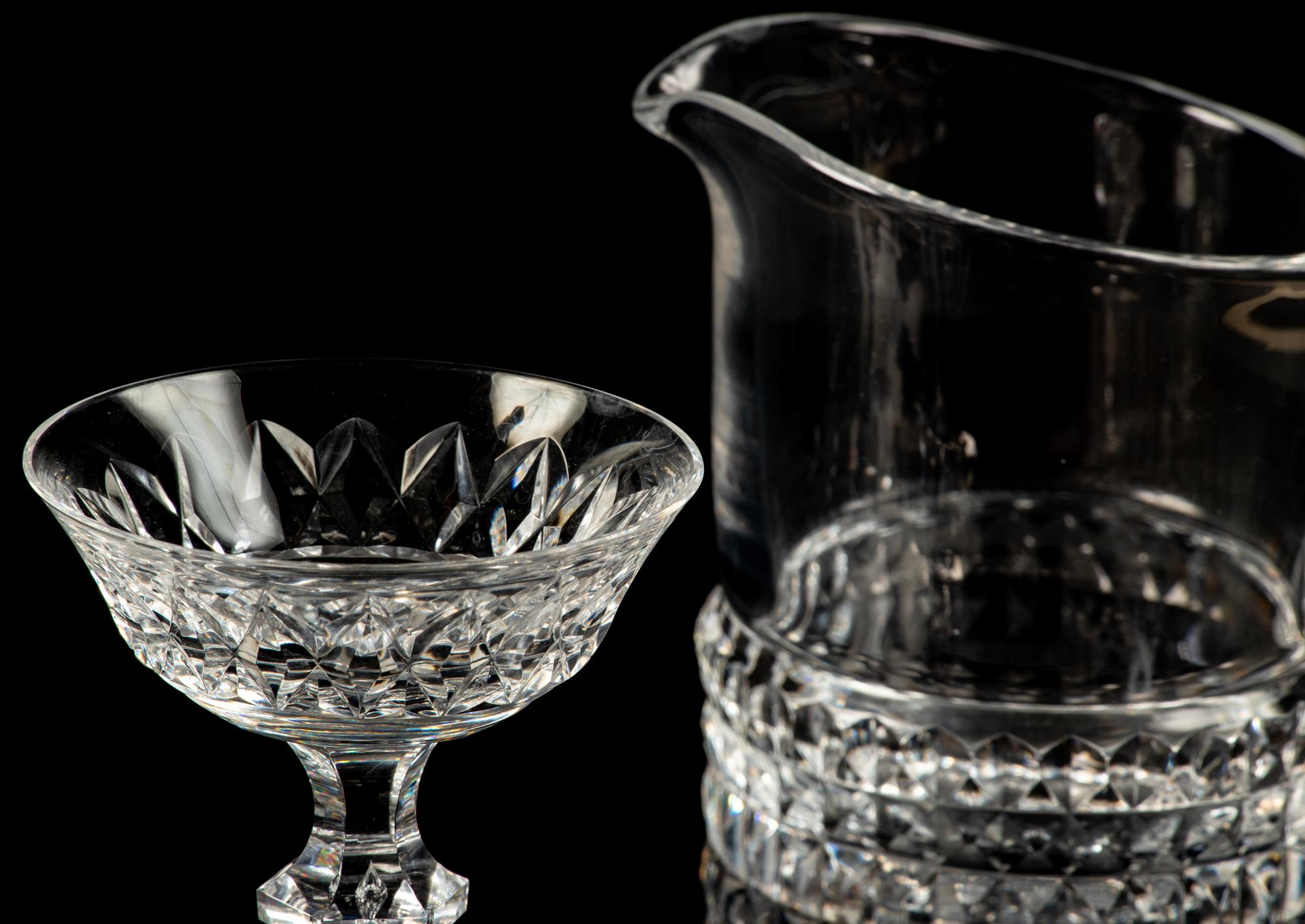 A Val Saint Lambert Cut Glass Stemware Service