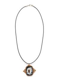 A Victorian Sardonyx Cameo with the Head of Medusa — Set in a Brooch-Pendant