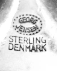 Two Danish Silver Serving Articles, Georg Jensen Silversmithy, Copenhagen, Mid-20th Century, Cypress pattern, comprising a serving spoo