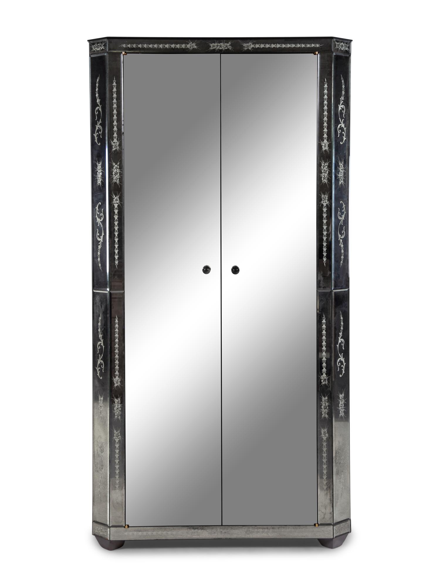 An Italian Mirrored Armoire
