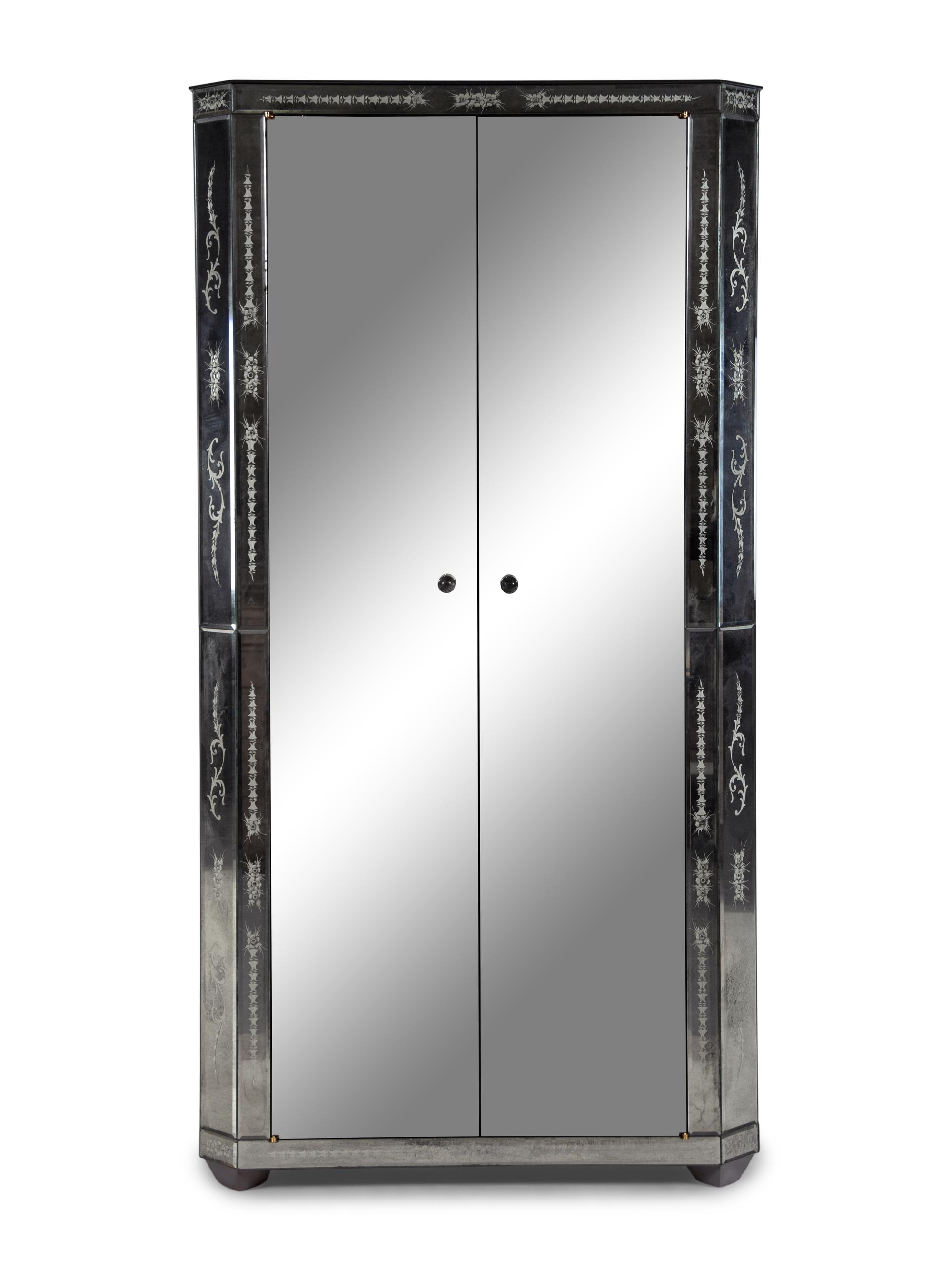 An Italian Mirrored Armoire