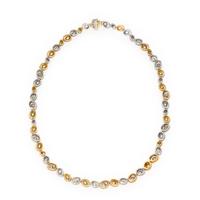 Ponte Vecchio Gioielli, Diamond and Bicolor Gold 'Saturno' Necklace