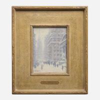 Guy Carleton Wiggins (American, 1883–1962) Winter Wall Street