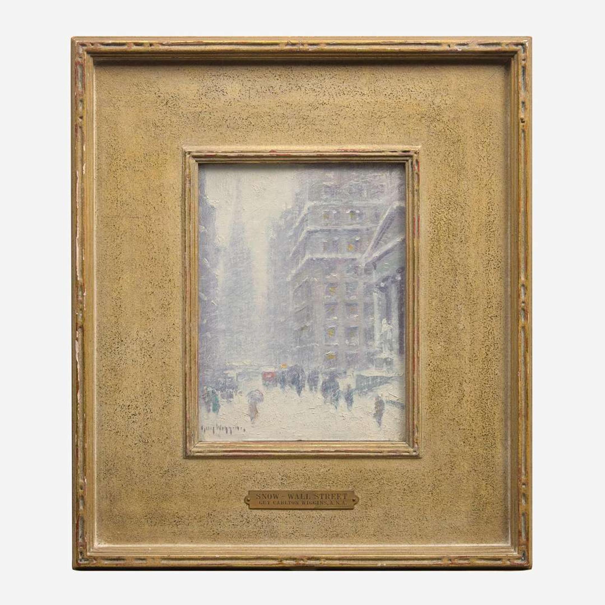 Guy Carleton Wiggins (American, 1883–1962) Winter Wall Street