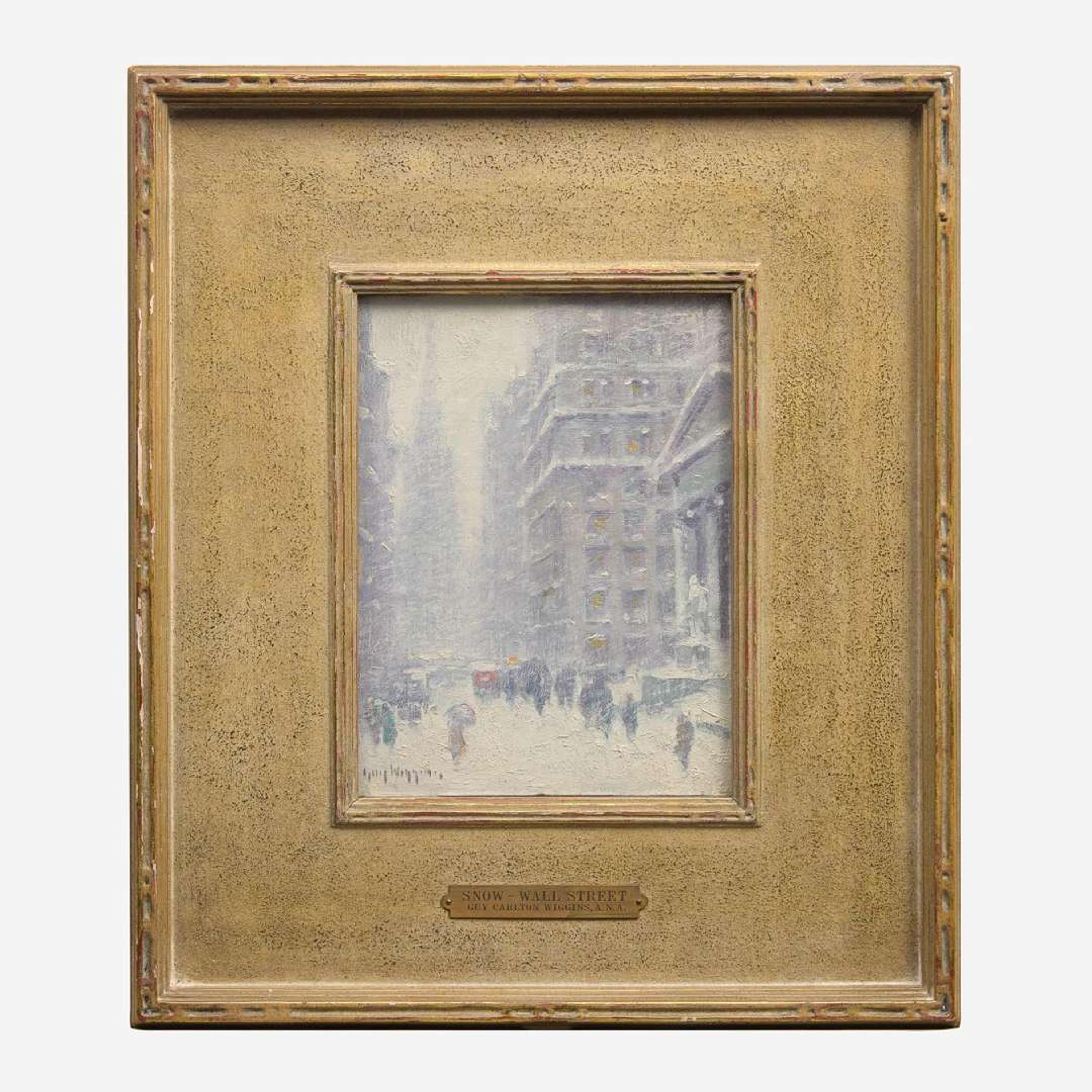 Guy Carleton Wiggins (American, 1883–1962) Winter Wall Street