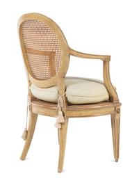A Set of Ten Louis XVI Style Cream-Painted Dining Chairs