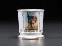 A Civil War Confederate Veteran's Porcelain Shaving Mug