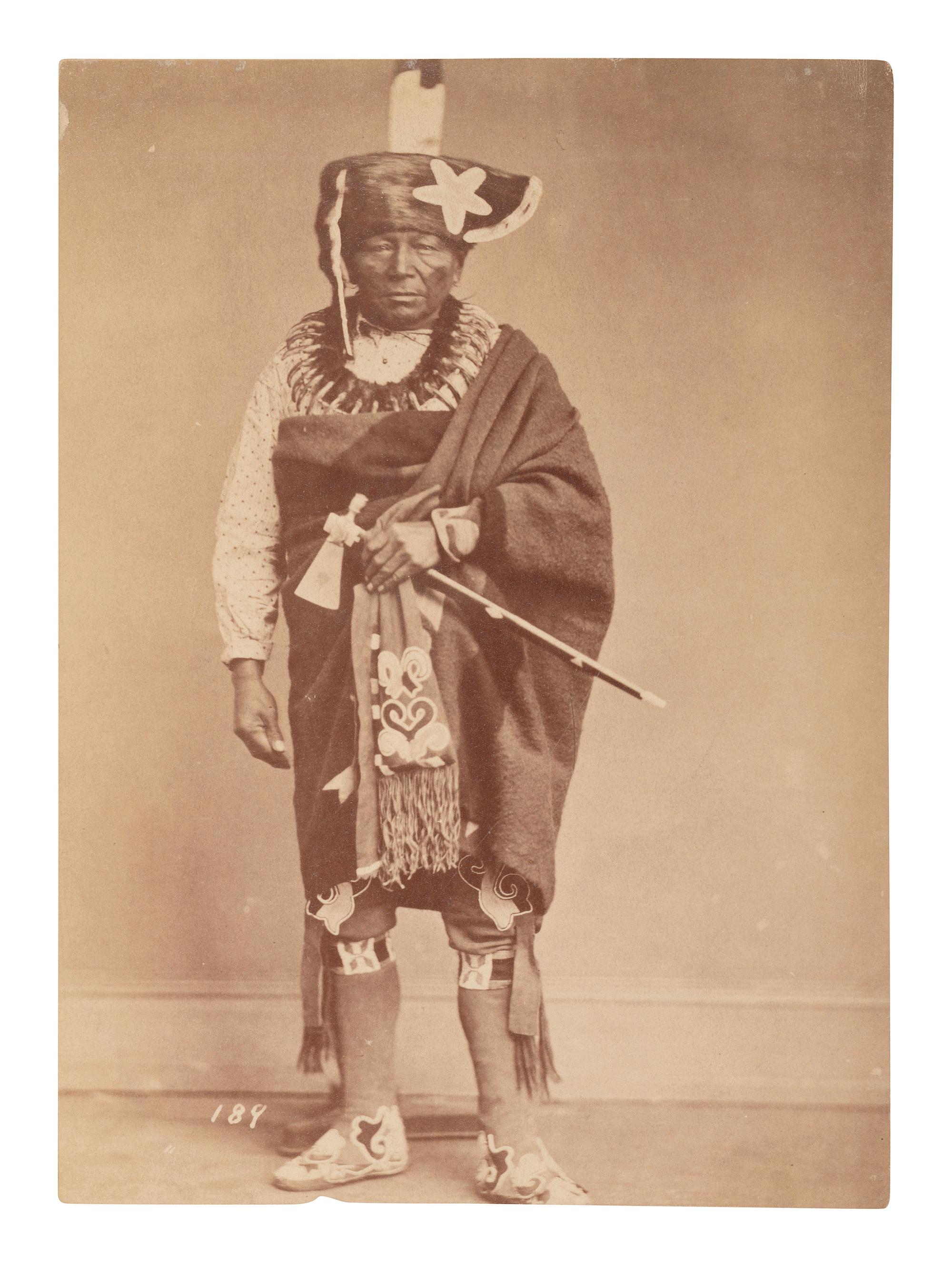 [SHINDLER, Antonio Zeno (1823-1899), photographer]. Photograph of Che-Ko-Skuk, Fox. [Washington, DC, ca 1867].