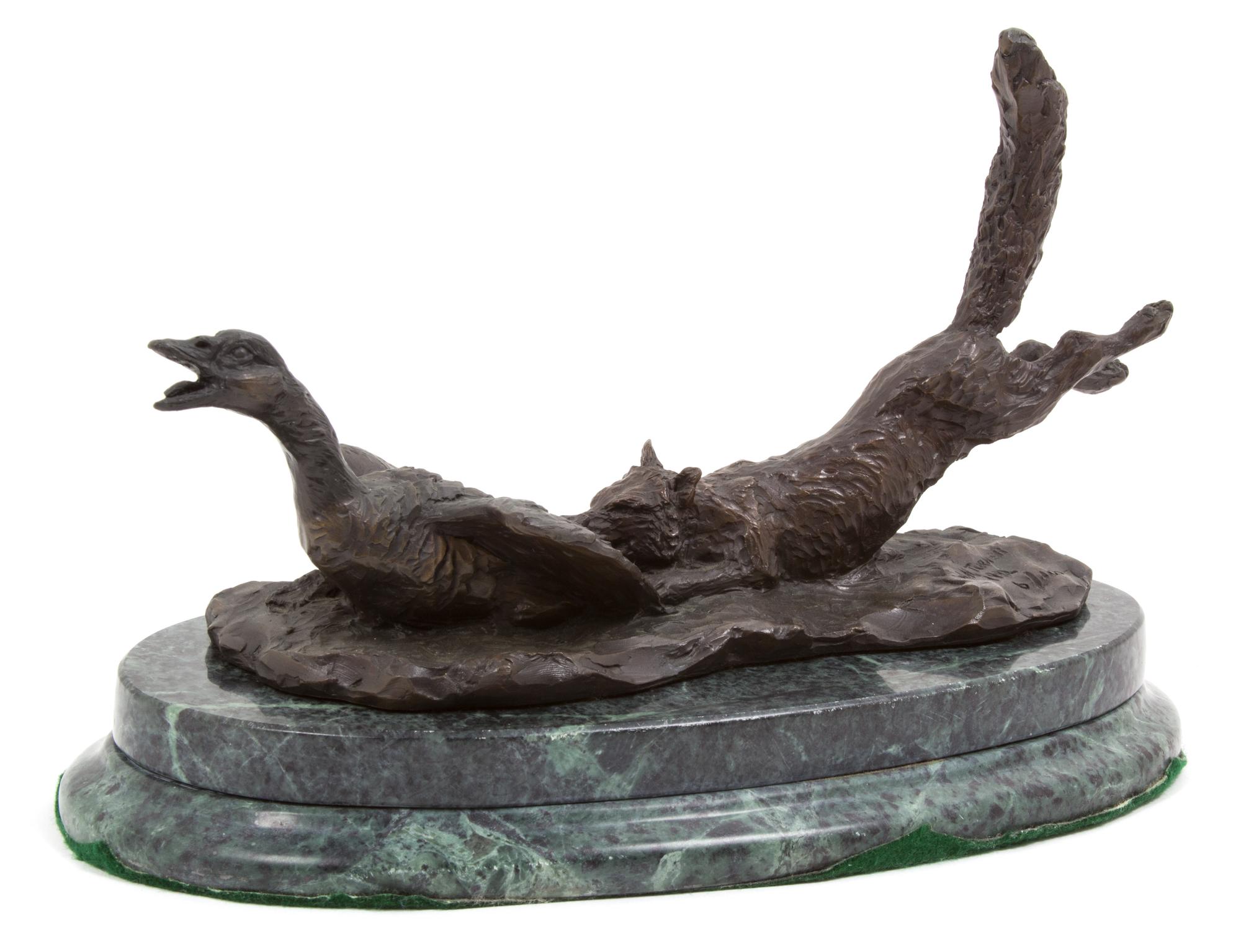 William Turner, (American, b. 1934), Fox Chasing a Goose, 1992