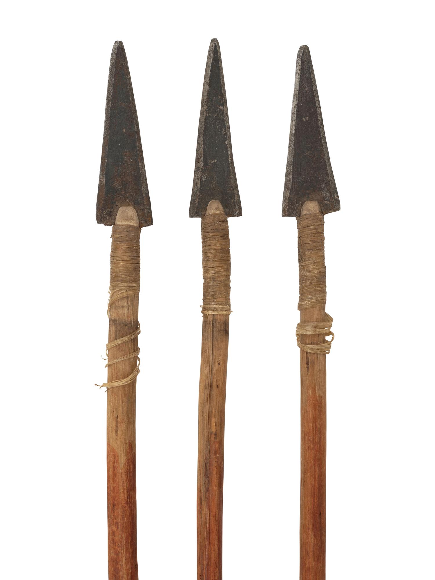 Apache Buffalo Hide Bowcase and Quiver, with Sinew-Backed Recurve Bow and Three Arrows