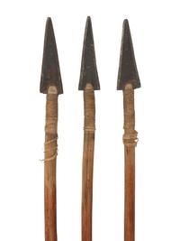 Apache Buffalo Hide Bowcase and Quiver, with Sinew-Backed Recurve Bow and Three Arrows