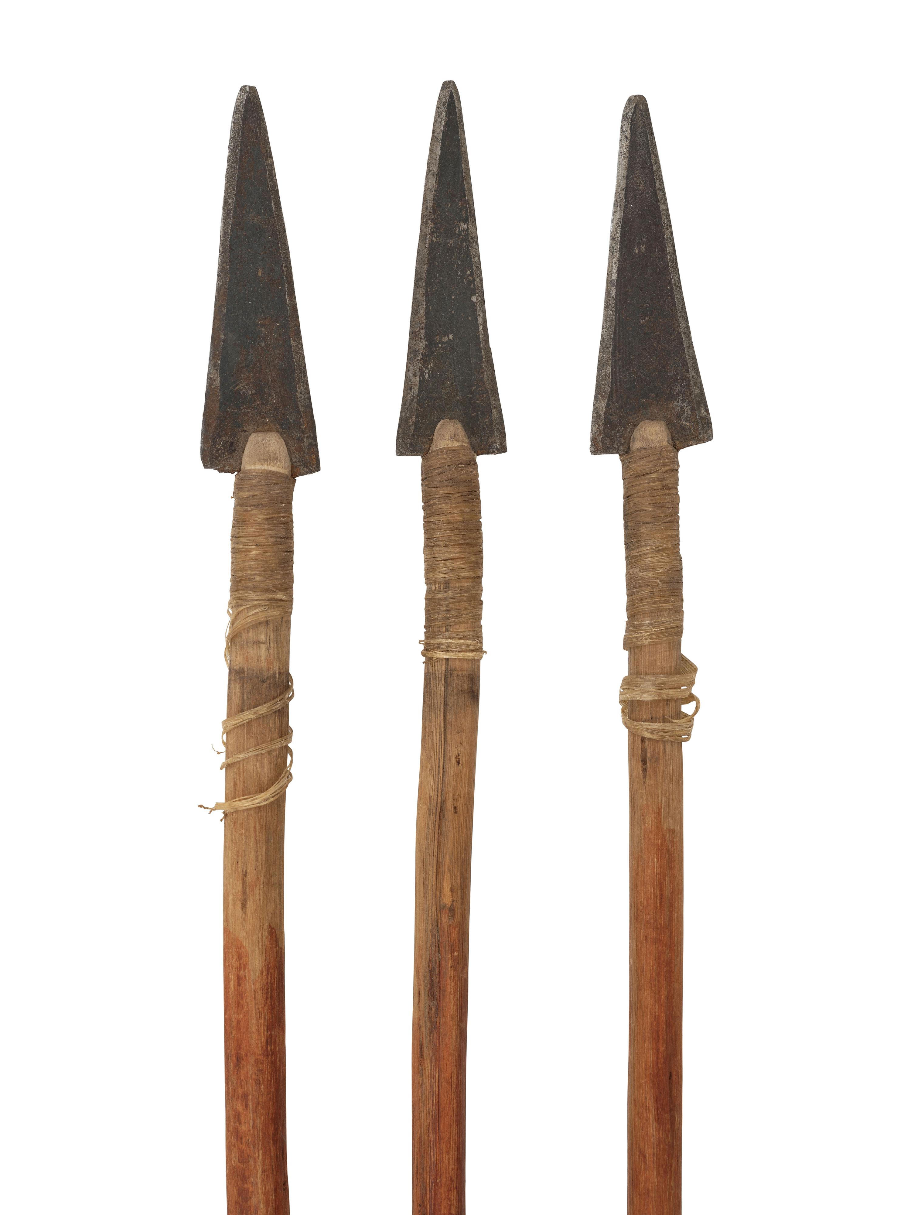 Apache Buffalo Hide Bowcase and Quiver, with Sinew-Backed Recurve Bow and Three Arrows