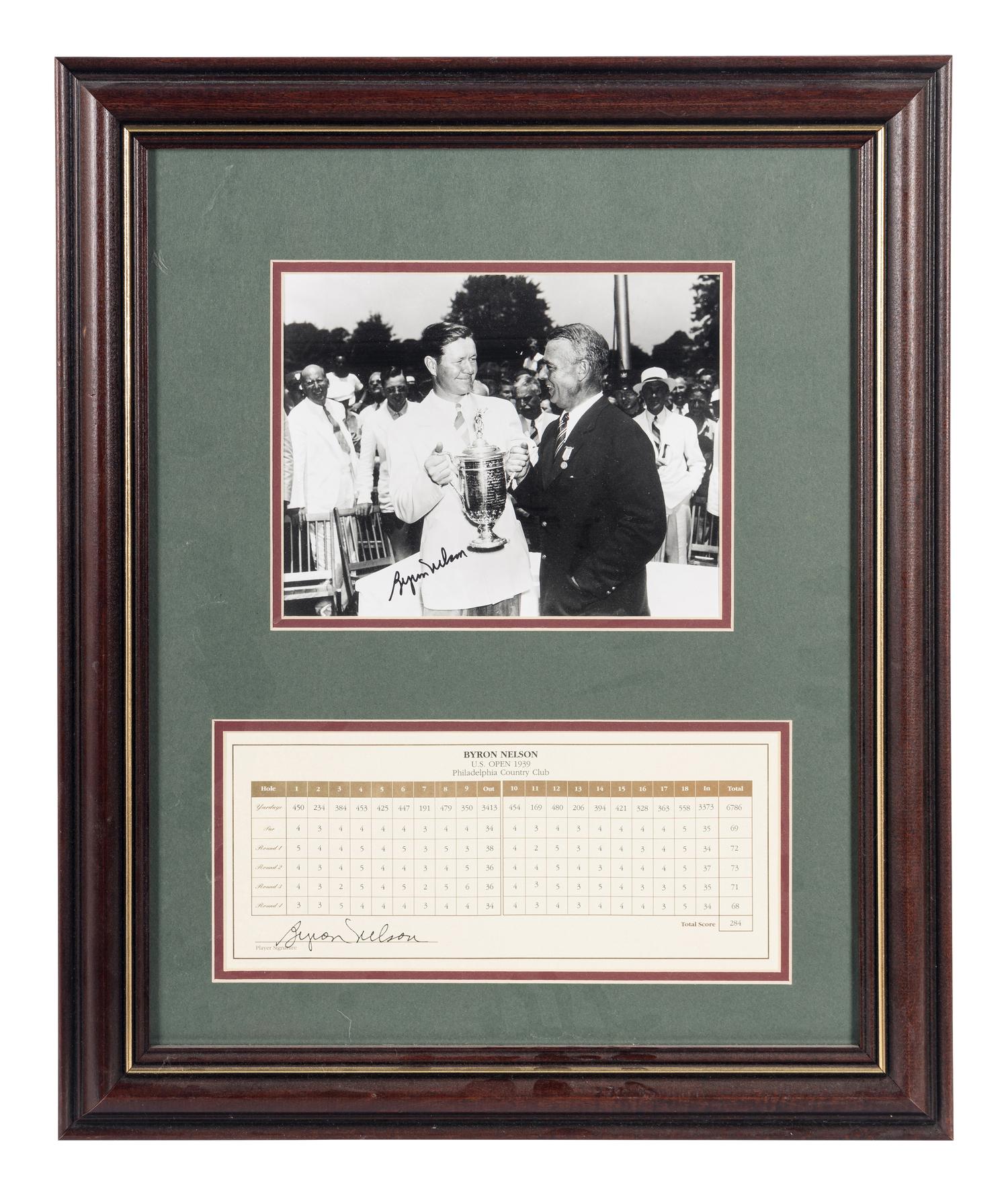 A Large Group of Masters Golf Champions Signed Autograph Displays,