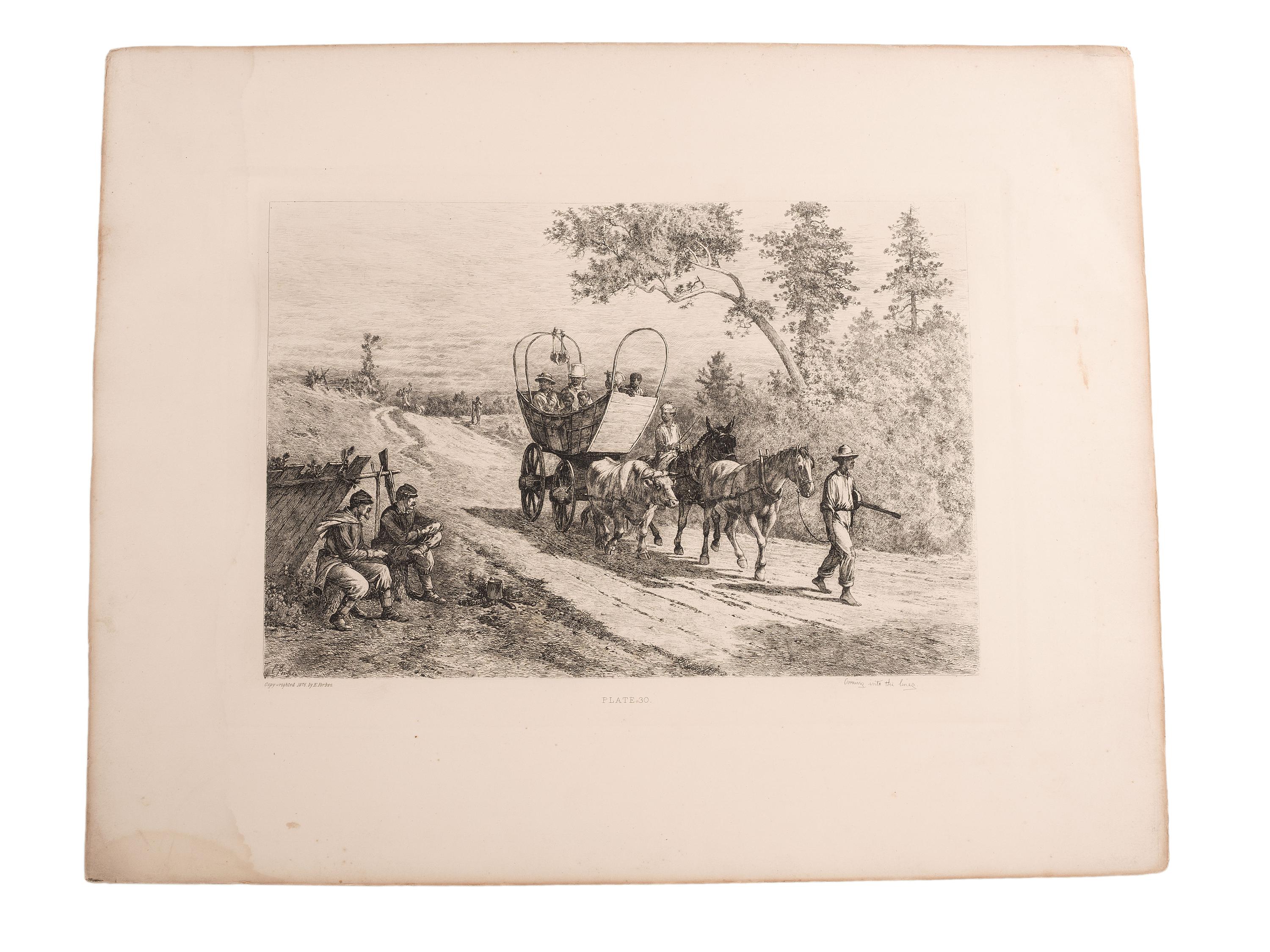 [CIVIL WAR - ART]. FORBES, Edwin (1839-1895). Life Studies of the Great Army. New York, [1876].