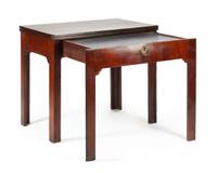 A George III Mahogany Drafting Table Height 29 1/2 x width 34 1/2 x depth 22 inches. — EARLY 19TH CENTURY